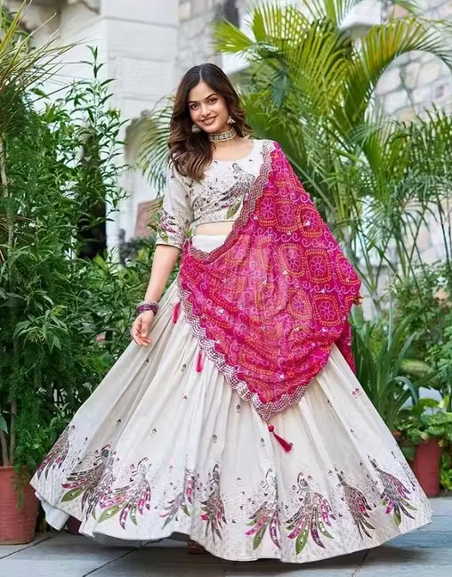 Lehengha Choli with Embroidery