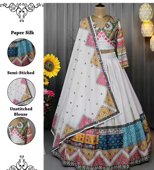 Chanderi Lehenga Choli