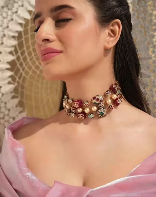 natural beads and colorful balls set