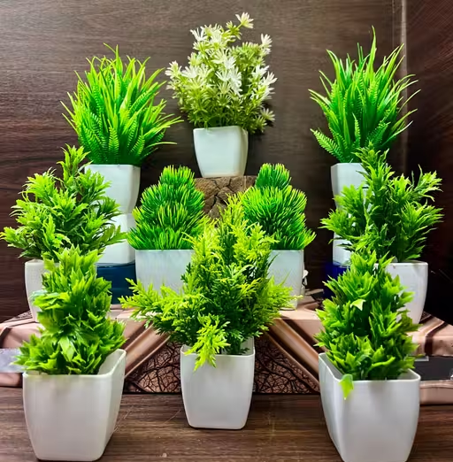 artificial plant (set of 10) home decoration