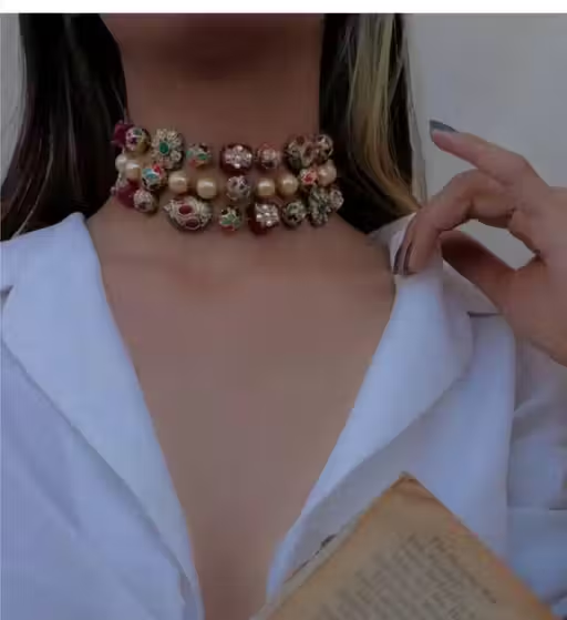 natural beads and colorful balls set