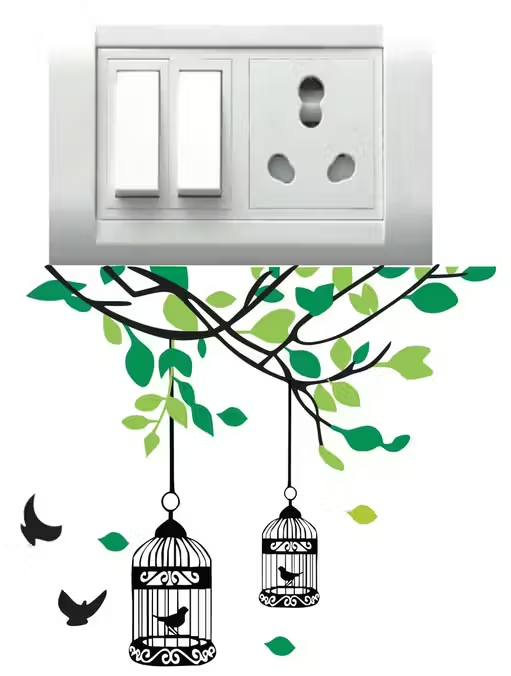 Love Heart Switch Board Sticker 