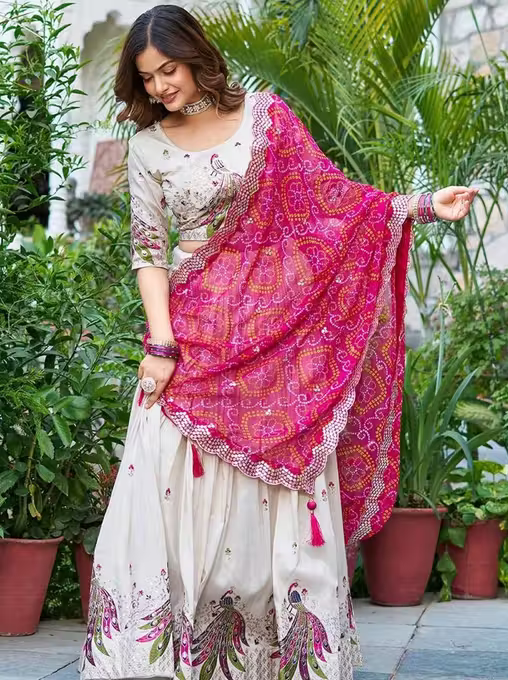 Lehengha Choli with Embroidery