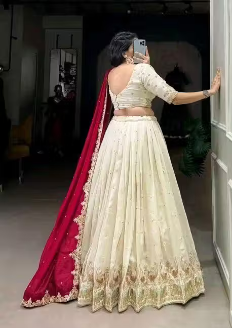 Chanderi Lehenga Choli