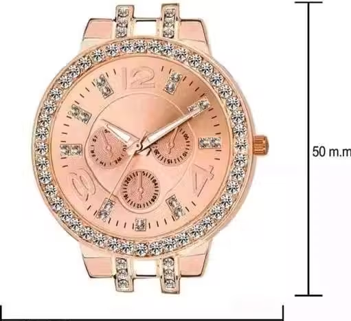 Rose Gold New Arrival Analog Bracelet Stylish Fancy Analog Watch For Girls